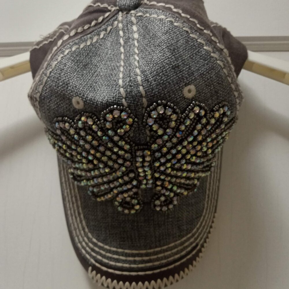 Olive & Pique Rhinestone baseball hat